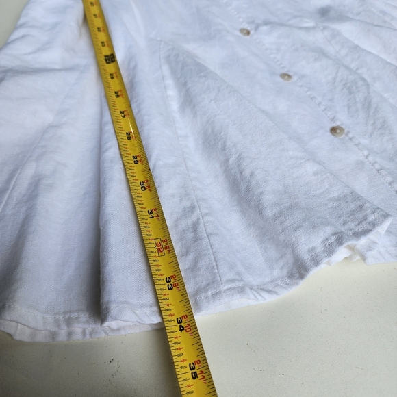 Universal Thread Women's Linen Blend White Summer Dress Button Front Size S - Picture 9 of 15